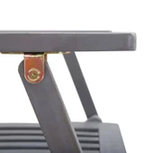 Сгъваеми градински столове, 2 бр., 54 x 57 x 91 сив - Thumbnail 10