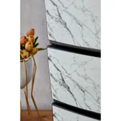 Шкаф декор Бял мрамор 35/45/90 см HAVAN - Thumbnail 3