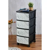 Шкаф декор Бял мрамор 35/45/90 см HAVAN - Thumbnail 1