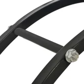 Стойка за дърва, черна, 70x20x70 см, стомана - Thumbnail 5