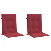 Възглавници за стол 2 бр виненочервени 100x50x3 см Оксфорд плат - VL314140 - Thumbnail 3