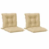 Възглавници за столове 2 бр меланж бежови 100x50x7 см плат - VL4002388 - Thumbnail 3