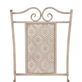 Градински бистро комплект, 3 части, стомана, бял - Thumbnail 6