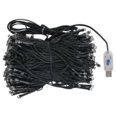 Изкуствена коледна елха черна с LED светлини и комплект топки 150 см - Thumbnail 10