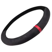 Калъф за волан 38 см велур черно с червено BOSS - Thumbnail 2