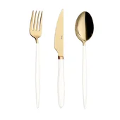 Комплект прибори 18 части злато и бяло Istanbul HIRA - Thumbnail 2