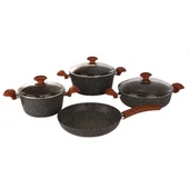 Комплект тенджери и тиган 4 бр. SN199 MENZIR - Thumbnail 3