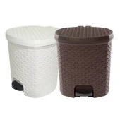 Кош за боклук с педал ратан 10 л STERK - Thumbnail 1