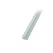 П-образна алуминиева лайстна 10.5 мм сребро 2.7 м - Thumbnail 1