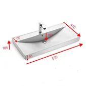 Шкаф за баня с мивка Aldene-50 INTER CERAMIC - Thumbnail 6