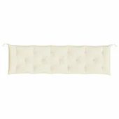 Възглавница за градинска пейка кремава 180x50x7 см оксфорд плат - VL361623 - Thumbnail 4