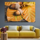 Есенна декорация с жълъди пано за стена - Thumbnail 1