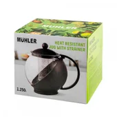 Кана с цедка 1.25 л черна MUHLER - Thumbnail 4