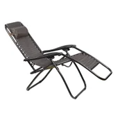 Сгъваем стол за къмпинг с възглавница 175x66xH110 см MUHLER - Thumbnail 1