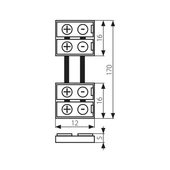Свързващ елемент за LED ленти CORNER CONNECTOR 8 MM SMD3528 - Thumbnail 2