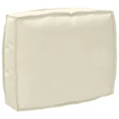 Възглавница за палета за облегалка Кремаво 50x40x12 см Оксфордска тъкан - Thumbnail 3