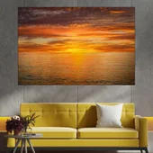 Залез над окeански хоризонт - картина пано за стена - Thumbnail 1