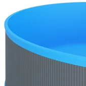 Басейн с линер, 350x90 см, сив - Thumbnail 4