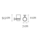 Поставка за четки за зъби Moderno черен мат KAPITAN - Thumbnail 2