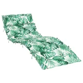 Шалте за шезлонг - зелен на листа - 180x60x4 см - Оксфорд плат - VL361864 - Thumbnail 2