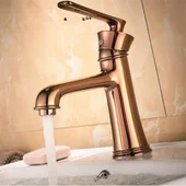 Стоящ смесител за баня Елида розово злато - INTER CERAMIC - Thumbnail 1