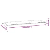 Възглавници за градински пейки 2 бр на листа Оксфорд плат - VL361732 - Thumbnail 9