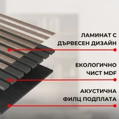 Акустичен панел от MDF 60x275 см Винтидж - Thumbnail 8