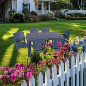 Градински комплект маса с 6 стола антрацит Zeugma Rattan MEVSIM - Thumbnail 1