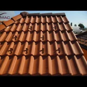 Снегозадържаща широка кука червено-кафява BRAMAC - Thumbnail 2