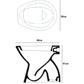 Tоалетна чиния с долно оттичане  ICC 4836 S INTER CERAMIC - Thumbnail 3