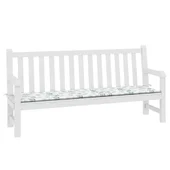 Възглавница за градинска пейка 200x50x4 см десен на листа - VL361204 - Thumbnail 3