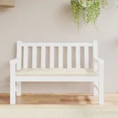 Възглавница за градинска пейка кремава 120x50x7 см оксфорд плат - VL361585 - Thumbnail 3