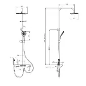 Душ система Глори ICT 6233GG INTER CERAMIC - Thumbnail 11
