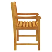 Градинска пейка, 110 cм, акациево дърво масив - VL316610 - Thumbnail 4