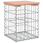 Градинска пейка дизайн габион 33x31x42 см дугласко дърво масив - VL834327 - Thumbnail 2