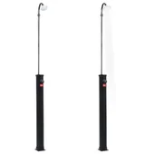 Градински соларен душ, черен, 215 см, 8 л - Thumbnail 3