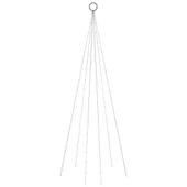 Коледна елха на флагщок, топло бяло, 108 LED, 180 см - Thumbnail 3