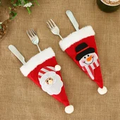 Коледно калъфче за прибори Шапка - Thumbnail 1