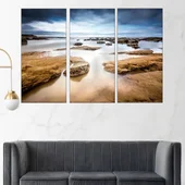 Скалист морски пейзаж - картина пано за стена - Thumbnail 2