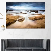 Скалист морски пейзаж - картина пано за стена - Thumbnail 1