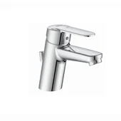 Смесител за умивалник с метален изпразнител victoria - Thumbnail 1