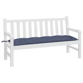 Възглавница за пейка нейви синьо 150x50x7 см Оксфорд плат - VL378980 - Thumbnail 3