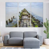 Каменен мост в морето - картина пано за стена - Thumbnail 2