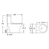 Моноблок с Rimless технология ICC 7937P INTER CERAMIC - Thumbnail 3