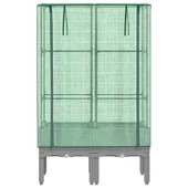 Повдигната леха с покривало,  80x40x140 см - Светлосив сандък - Thumbnail 4