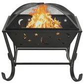 Преносимо огнище с ръжен 62 см XXL стомана - Thumbnail 3