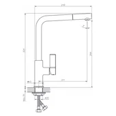 Висок смесител за кухня ICF 718650 White INTER CERAMIC - Thumbnail 3