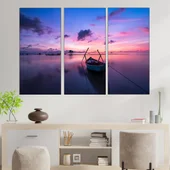 Изгрев над езерото - картина пано за стена - Thumbnail 2