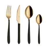 Комплект прибори 24 части злато и черно Istanbul HIRA - Thumbnail 3
