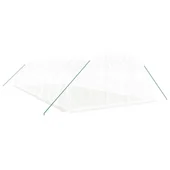 Оранжерия със стоманена рамка бяла 40 м² 10x4x2 м - Thumbnail 2